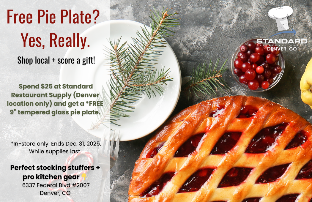 FREE 9" tempered Pie Plate